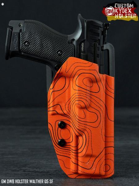 GM OWB Custom Kydex Holster Multi Mount Walther Q4 / Q5 Steel Frame